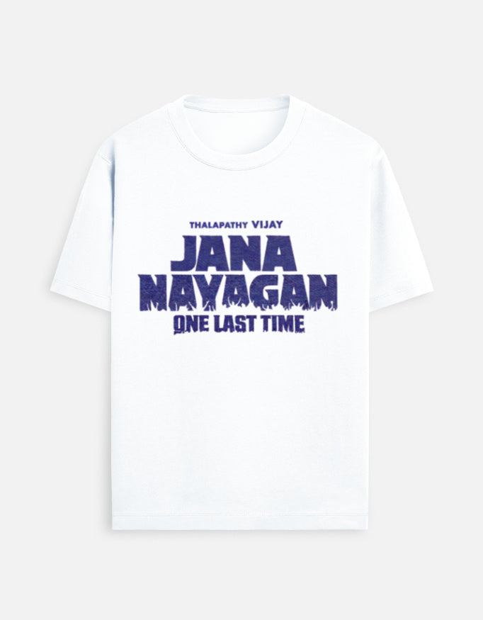 Jana Nayagan - One Last Time Men Standard Printed T-Shirt | 100% Cotton | 180 GSM